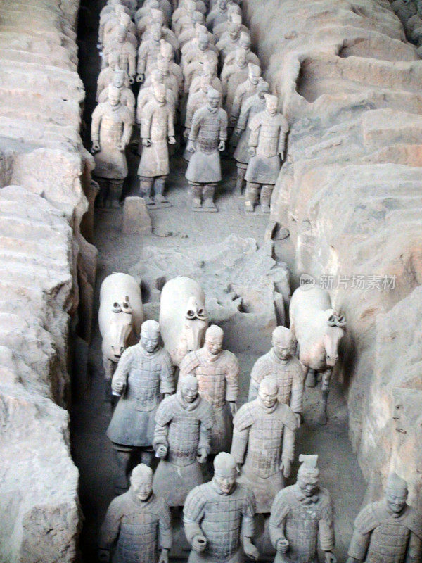 西安兵马俑，位于中国陕西省