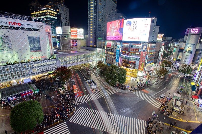 日本东京涩谷十字路口