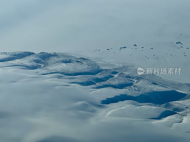 格陵兰岛航拍照片