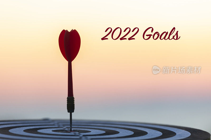 2022年新年概念与Dart