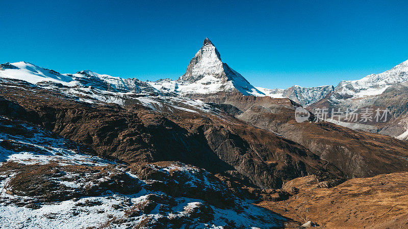 马特洪峰，瑞士阿尔卑斯山，瓦莱，瑞士