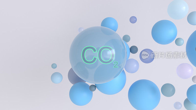 二氧化碳抽象分子