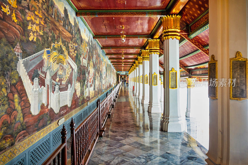 泰国曼谷佛寺壁画