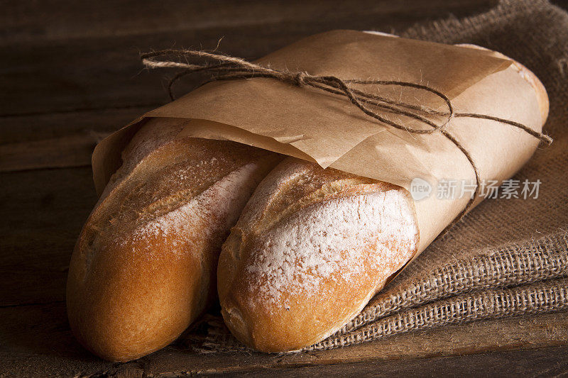 乡村法国长棍面包