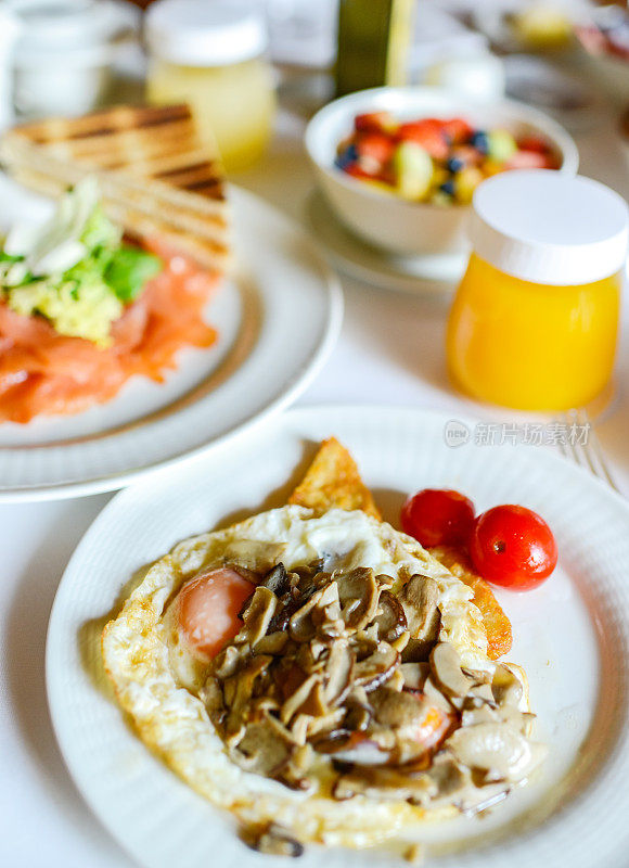 蘑菇煎蛋是健康的早餐