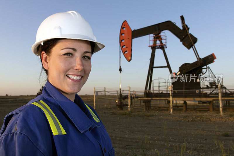女性石油工人