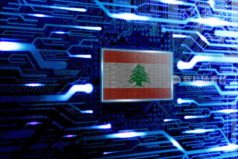 黎巴嫩、贝鲁特国家官方国旗
