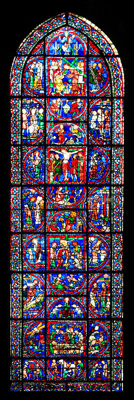 救赎之窗，法国沙特尔圣母院大教堂