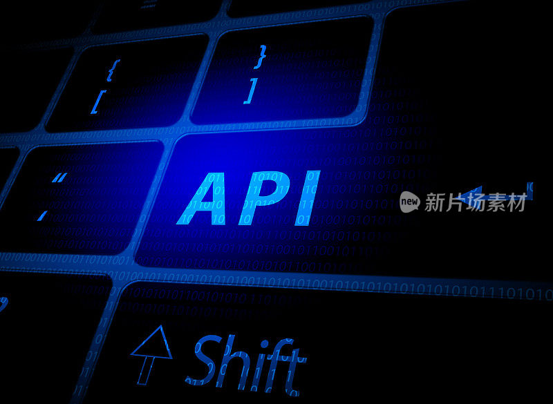 计算机键盘上的API按钮