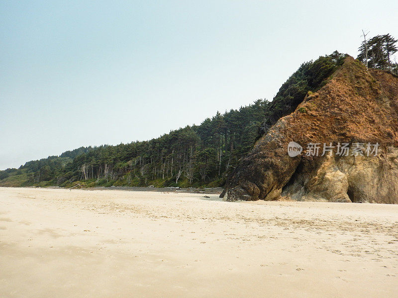 俄勒冈州的海滩岩石