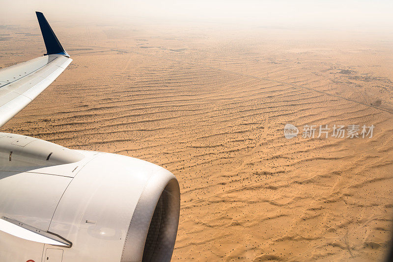 阿拉伯沙漠鸟瞰图