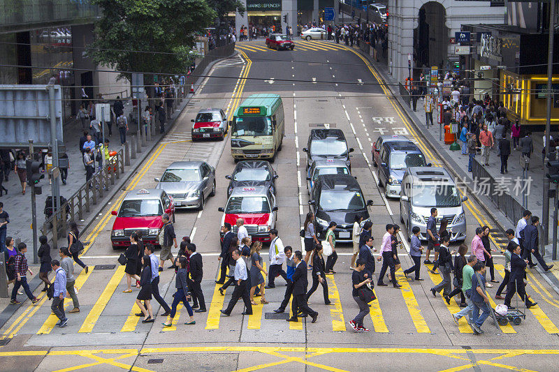 香港的通勤者