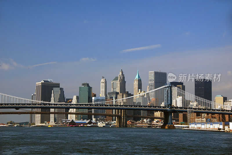 曼哈顿和布鲁克林大桥，纽约市