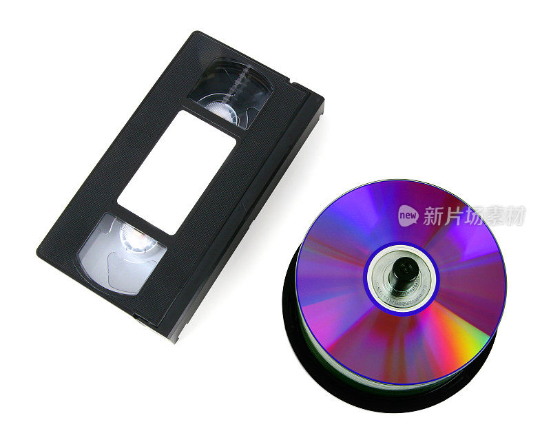 VHS磁带和dvd