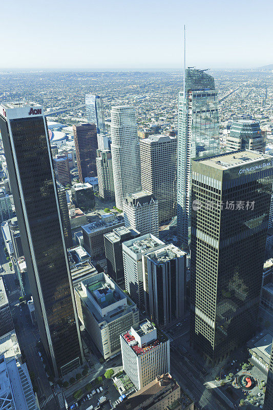 洛杉矶市中心-鸟瞰图