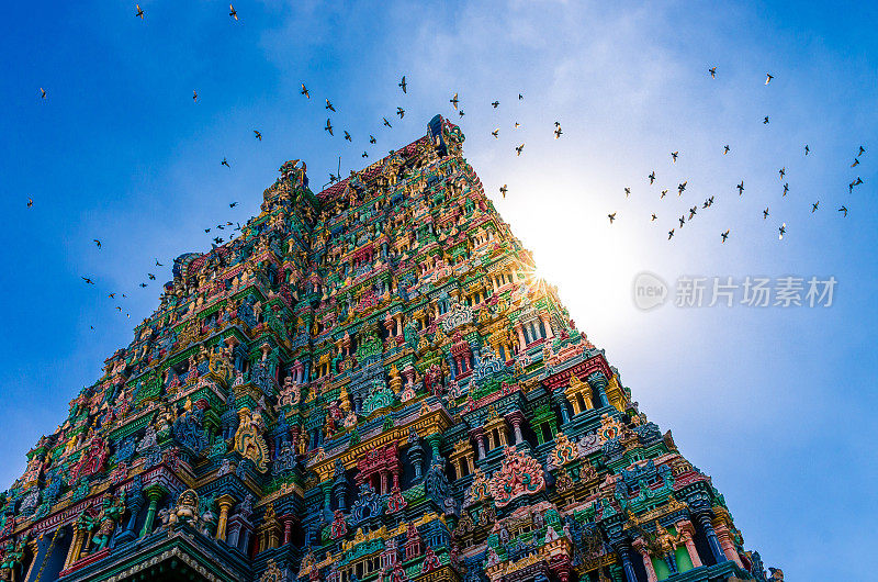 米纳克什印度教寺庙马杜赖，泰米尔纳德邦，印度南部