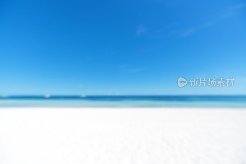 夏日海滩模糊抽象的背景