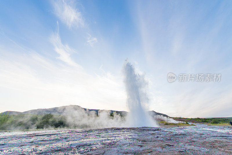 冰岛Strokkur喷泉