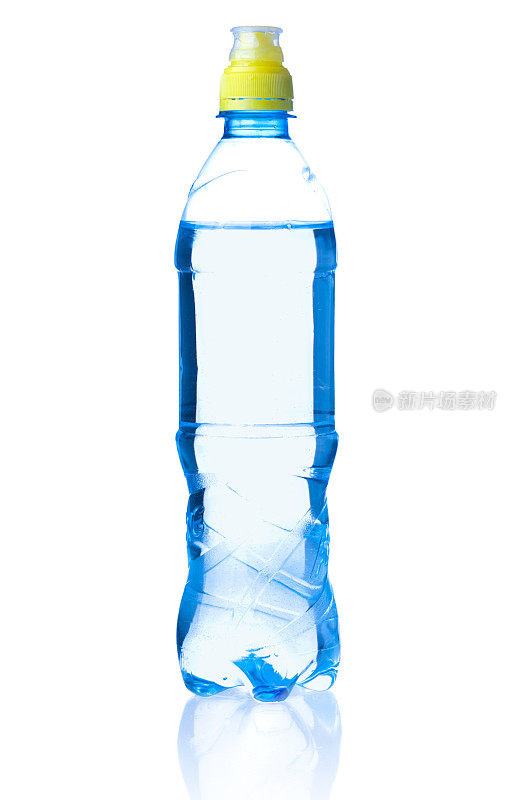 白色背景的塑料瓶