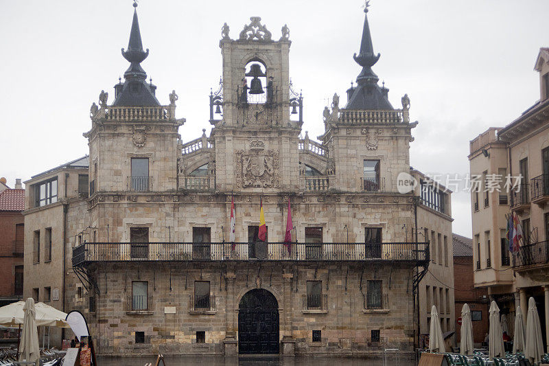 阿斯托加市政厅，León，西班牙。