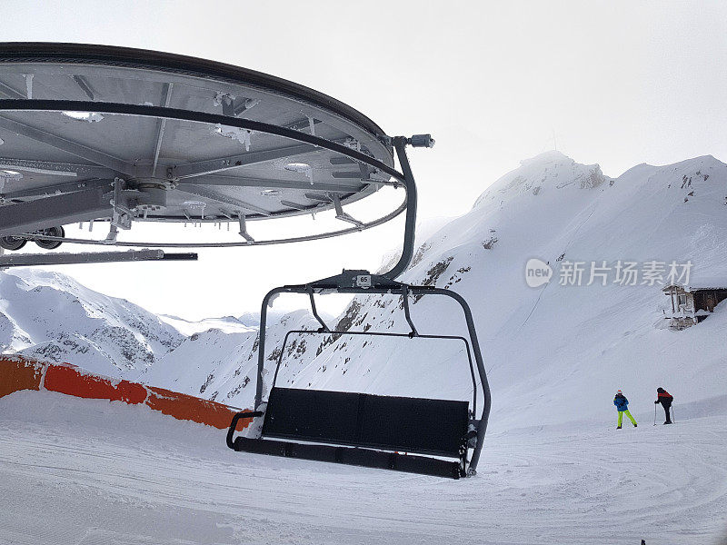 欧洲阿尔卑斯山的滑雪运动胜地