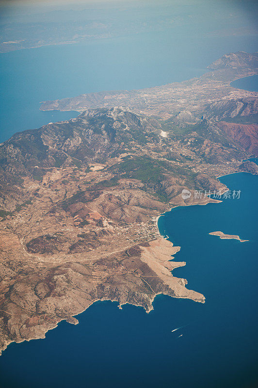 土耳其爱琴海地区鸟瞰图