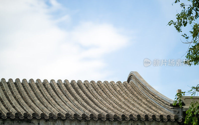 屋檐。中国古代建筑的屋顶装饰
