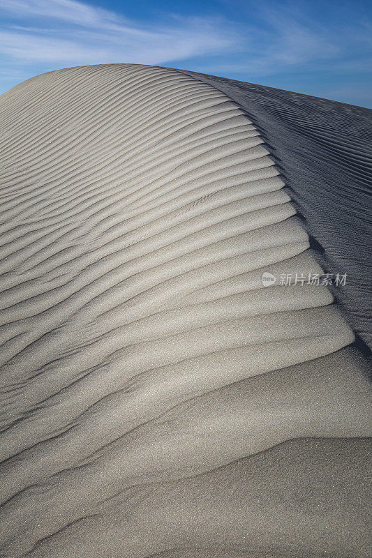 在玛格达莱纳岛沙丘的模式，下加利福尼亚。