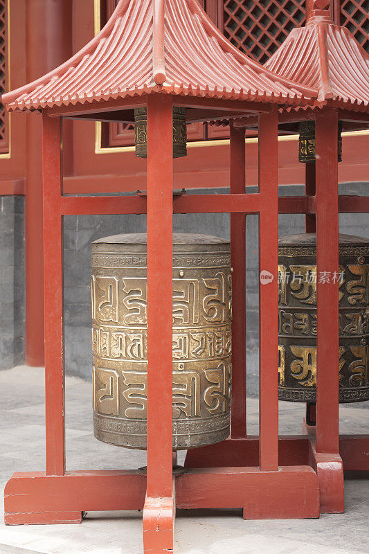 北京雍和寺或雍和寺或雍和寺的转经轮