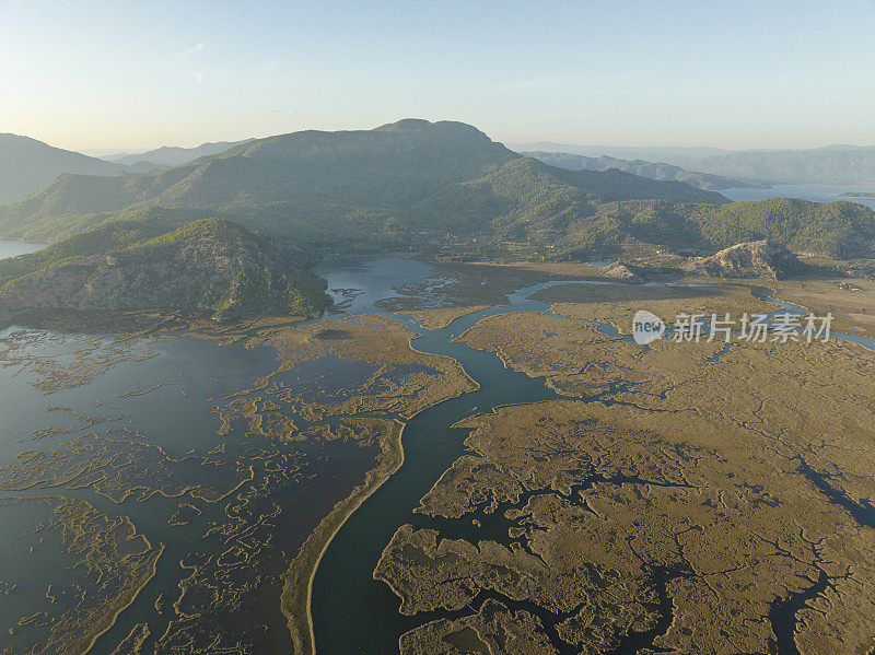 大梁三角洲鸟瞰图