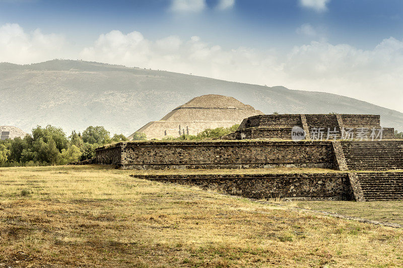 Teotihuacán，考古遗址。墨西哥的州。墨西哥。