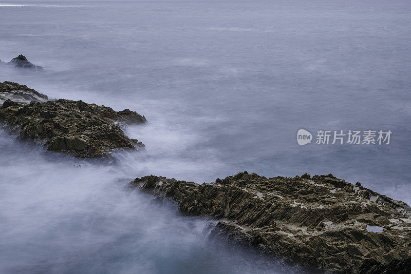 西班牙富埃特文图拉岛大西洋的露头岩石