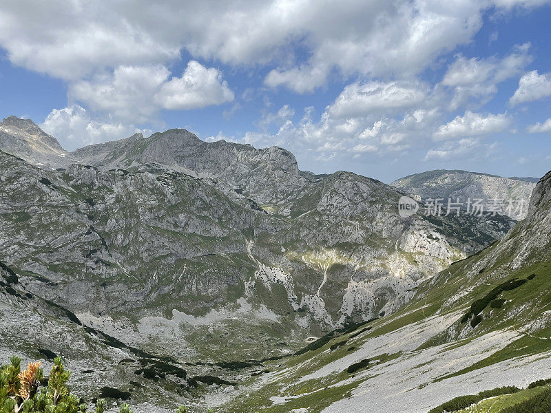 黑山的Durmitor山脉