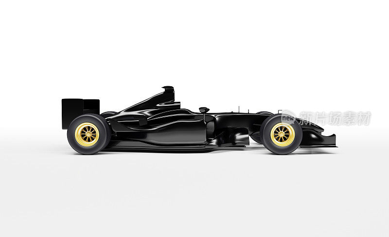黑色，光滑，一级方程式赛车