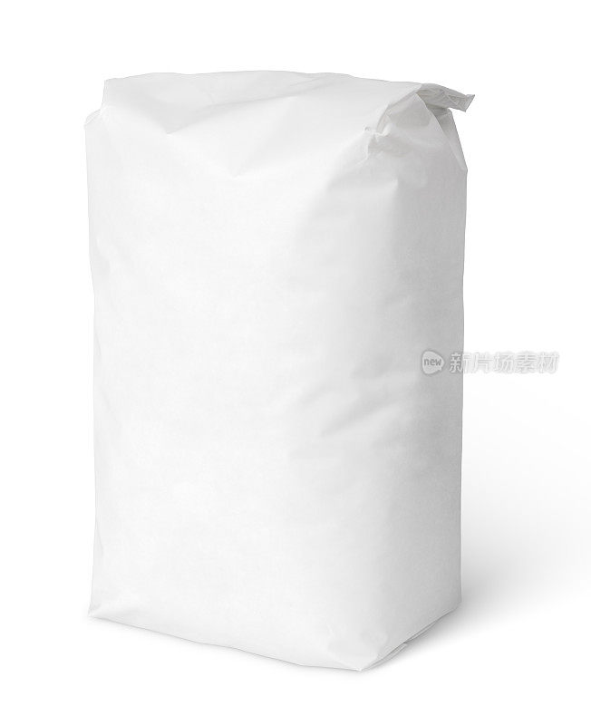白色空白纸袋包装的盐