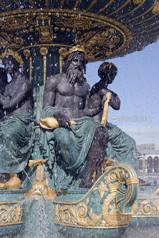 波塞冬雕像喷泉广场协和式
