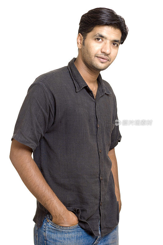 随意的印度青年
