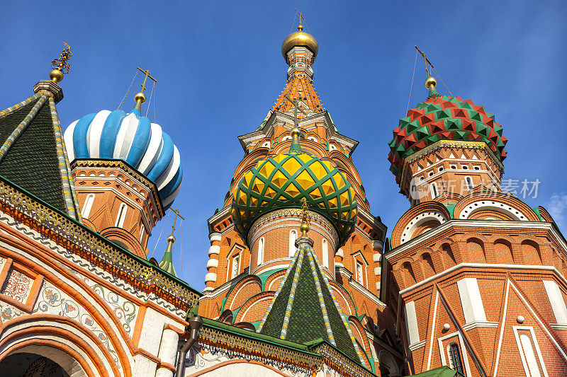 俄罗斯莫斯科的圣巴西尔大教堂