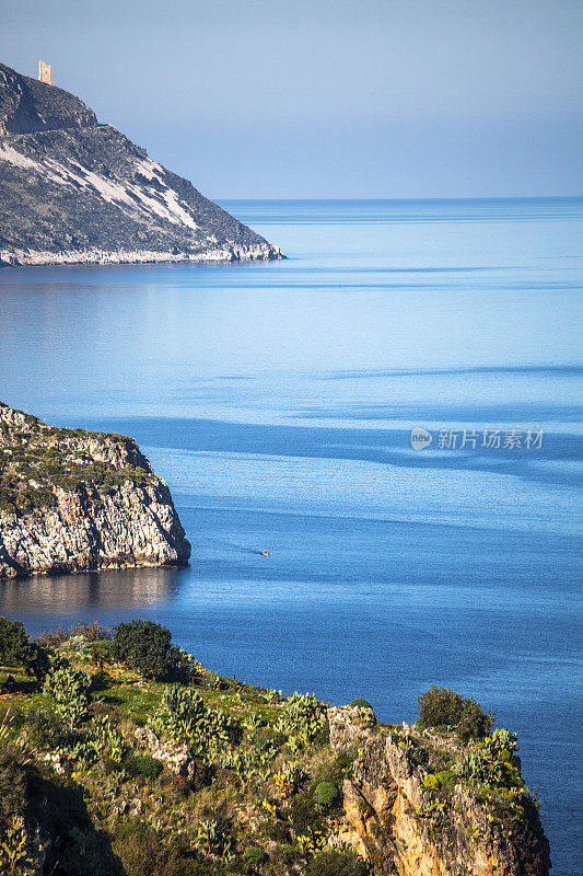 西西里岛的景观,Scopello。