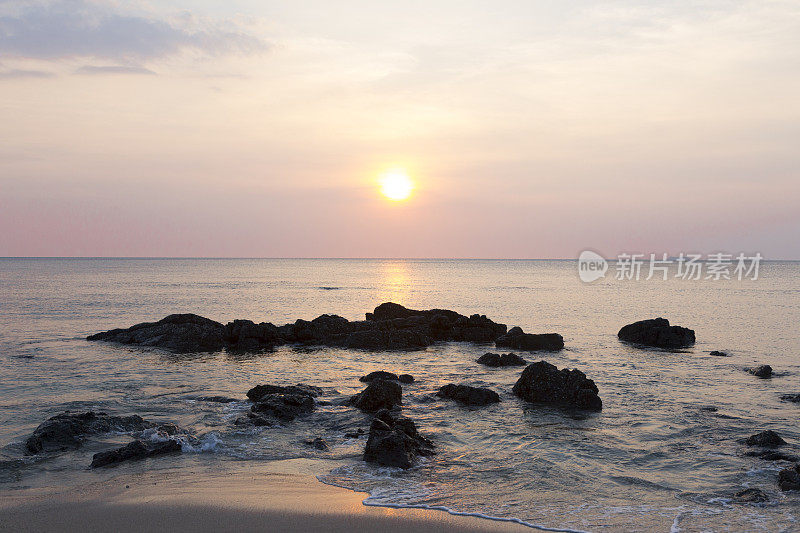 海上日落