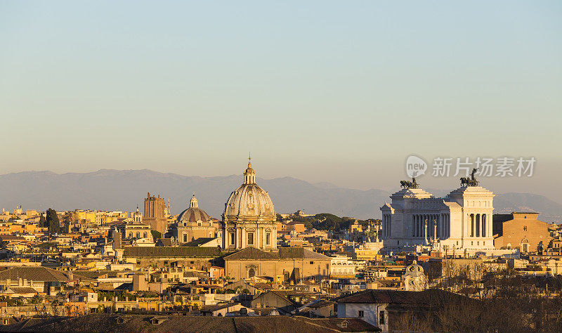 罗马城市全景二月份，意大利罗马