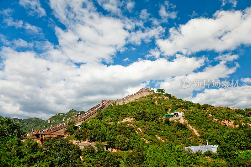 夏天的八达岭长城，北京