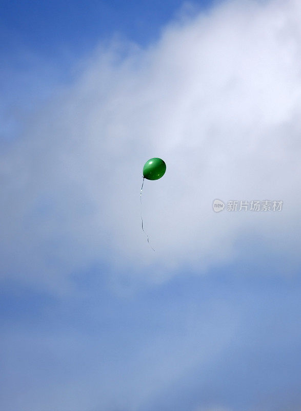 发布绿色气球