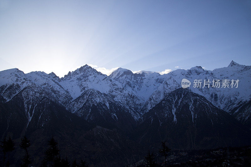 冰雪覆盖的喜马拉雅山脉