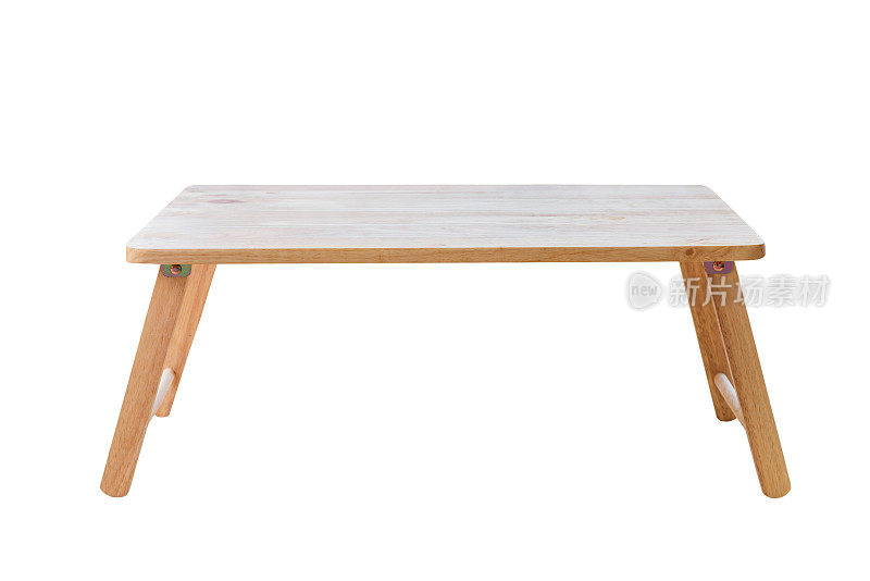 白色背景的木桌