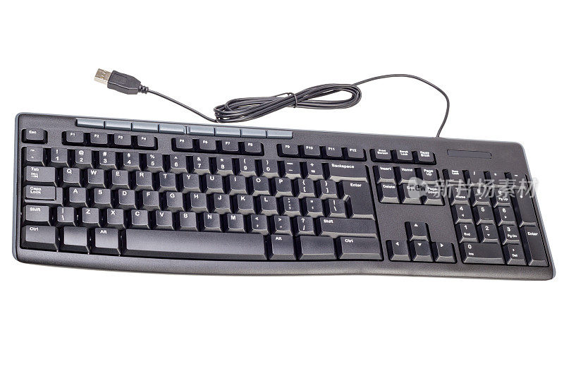 电子收藏-黑色电脑键盘