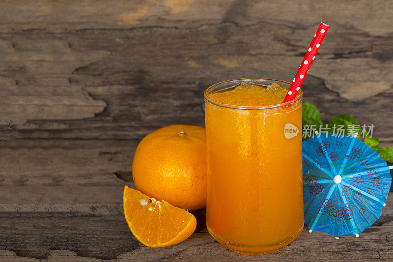 橙汁，果汁和橙汁水果。