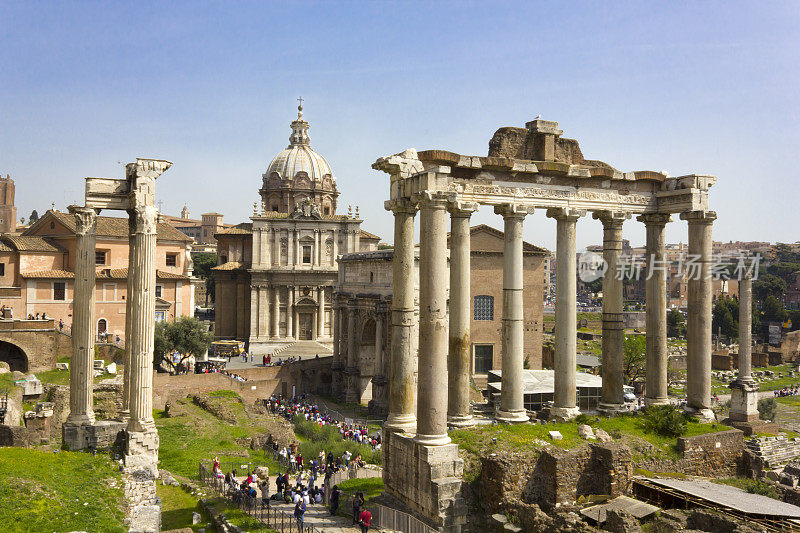 罗马。Romanum论坛。Septimius西弗勒斯