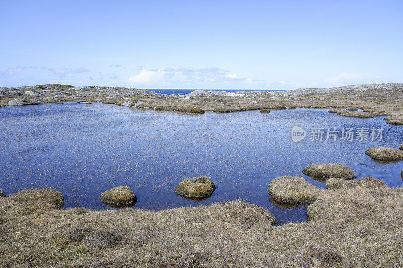 挪威西部峡湾的海岸线