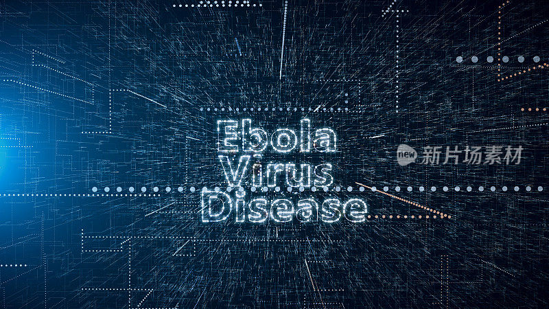 埃博拉病毒疾病标题背景